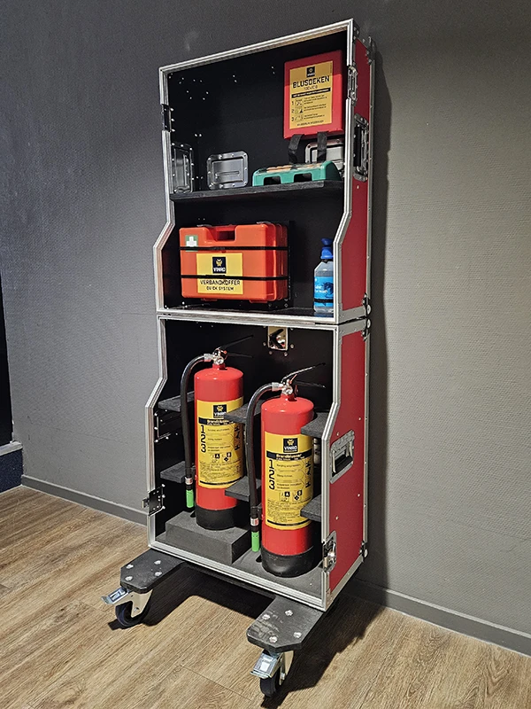 VINRO Brandveiligheid - Mobiele BHV-post - Flightcase